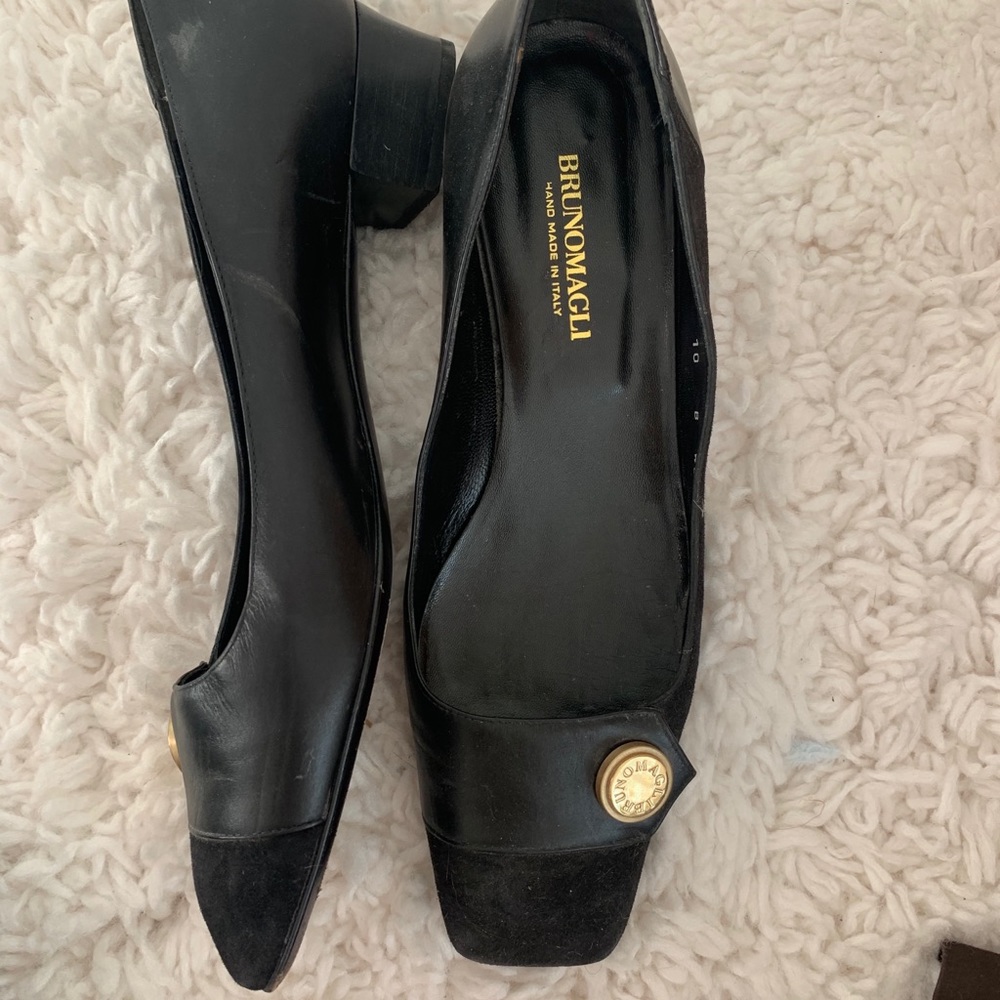 BrunoMagli black and gold shoes